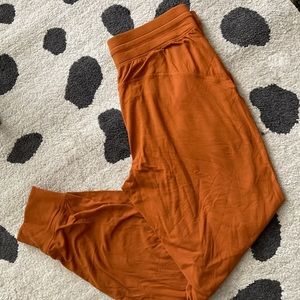 Burnt orange Luluemon joggers